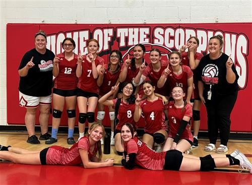 2024-25 Middle School 8th grader Girls Volleyball champions - Desert Foothills